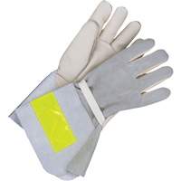 Lined Utility Gloves with 5" Cuff, Grain Cowhide, Size 10 Southpoint Industrial Supply