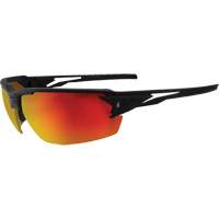 Pumori Safety Glasses, Red/Mirror Lens, Anti-Scratch, ANSI Z87+/MCEPS GL-PD 10-12/Meets/Exceeds CSA Z94.3 Southpoint Industrial Supply