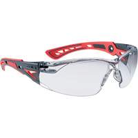 Rush+ Small Safety Glasses, Clear Lens, Anti-Fog/Anti-Scratch Coating SHK039 | Southpoint Industrial Supply