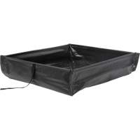 Collapsible Roll-Up Spill Berm, 15 US gal. Capacity, 2' W x 2' L x 6" H Southpoint Industrial Supply