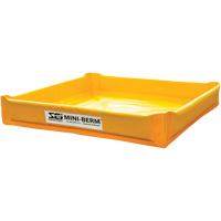 Yellow PVC Mini-Berm, 34 US gal. Capacity, 3' W x 3' L x 6" H Southpoint Industrial Supply