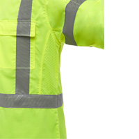 Chemise de travail &agrave; manches longues et X au dos Bisley avec X-Airflow, Poly-coton, Petit, Jaune lime haute visibilit&eacute; Southpoint Industrial Supply