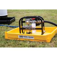 Yellow PVC Mini-Berm, 10 US gal. Capacity, 2' W x 2' L x 4" H Southpoint Industrial Supply