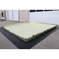 Easy-Riser Insta-Berm, 134 US gal. Capacity, 6' W x 6' L x 6" H, Hinge Bracket Southpoint Industrial Supply