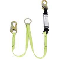 SA-5405-4 Shock Absorbing Lanyard, 4', Snap Hook Center, Snap Hook Leg Ends, Polyester Southpoint Industrial Supply