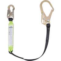 SA-6402-4 Shock Absorbing Lanyard, 4', Form Hook Center, Snap Hook Leg Ends, Polyester Southpoint Industrial Supply
