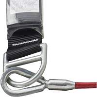 SA-5500-4 Shock Absorbing Lanyard, 4', Snap Hook Center, Snap Hook Leg Ends, Galvanized Steel Southpoint Industrial Supply