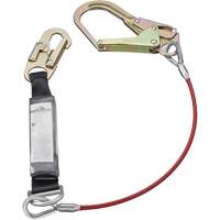 SA-5502-6 Shock Absorbing Lanyard, 6', Form Hook Center, Snap Hook Leg Ends, Galvanized Steel Southpoint Industrial Supply