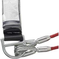 SA-55522-4 PVC-Coated Shock Absorbing Lanyard, 4', Form Hook Center, Snap Hook Leg Ends, Galvanized Steel Southpoint Industrial Supply