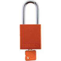Cadenas de verrouillage de s&eacute;curit&eacute; Velocity Plus, Orange, Cl&eacute;s identiques, Aluminium, Largeur de 1-1/2" Southpoint Industrial Supply