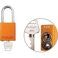 Cadenas de verrouillage de s&eacute;curit&eacute; Velocity Plus, Orange, Cl&eacute;s identiques, Aluminium, Largeur de 1-1/2" Southpoint Industrial Supply