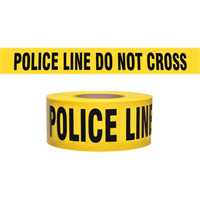 "Police Line Do Not Cross" Contractor-Grade Barricade Tape, English, 3" W x 1000' L, 2 mils, Black on Yellow Southpoint Industrial Supply