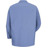 Long Sleeve Work Shirt, Men's, Small, Light Blue Southpoint Industrial Supply