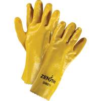 Rough-Finish Chemical-Resistant Gloves, Size 9, 12" L, PVC, Interlock Inner Lining, 47-mil Southpoint Industrial Supply