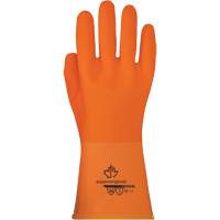Chemstop High-Visibility Orange PVC Gloves, 7, Nitrile Coated, ASTM ANSI Level A6 Southpoint Industrial Supply