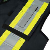 6679 High-Visibility Antimicrobial Mesh-Back Surveyor Vest, Black, Small, Polyester Southpoint Industrial Supply