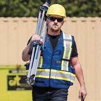 6681 High-Visibility Antimicrobial Mesh-Back Surveyor Vest, Royal Blue, Small, Polyester Southpoint Industrial Supply