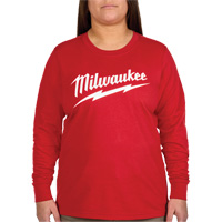 GRIDIRON Long Sleeve Logo T-Shirt, Women's, X-Small, Red Southpoint Industrial Supply