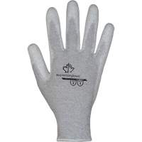 Gants blancs KnitActiv dissipatifs &eacute;lectrostatiques et peu pelucheux, 5, R&ecirc;vetement Polyur&eacute;thane, Calibre 13, Enveloppe en Nylon/Coton Southpoint Industrial Supply