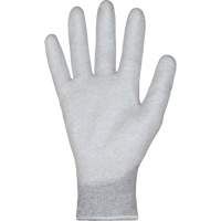 Gants blancs KnitActiv dissipatifs &eacute;lectrostatiques et peu pelucheux, 5, R&ecirc;vetement Polyur&eacute;thane, Calibre 13, Enveloppe en Nylon/Coton Southpoint Industrial Supply