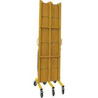 Barri&egrave;re extensible, 84" h x 20' lo, Jaune Southpoint Industrial Supply