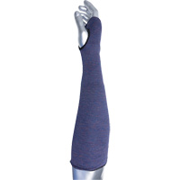 Kut Gard&reg; ECO Series 2-Ply ASP Sleeve with Thumb Hole, Aramid, 14", ASTM ANSI Level A3, Purple Southpoint Industrial Supply