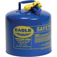 Safety Can for Kerosene, Type I, Galvanized Steel, 5 US gal., Blue, FM Approved/UL/ULC Listed Southpoint Industrial Supply