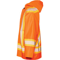 R804 Hurricane Rain Jacket, Small, High Visibility Orange Southpoint Industrial Supply