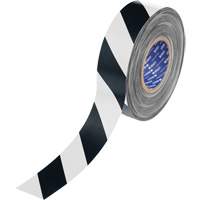 Ruban de marquage pour plancher ToughStripe Max, 2" x 100', Polyester, Noir et blanc Southpoint Industrial Supply
