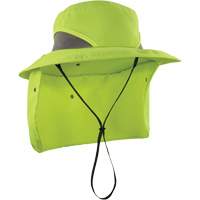 Chapeau de garde forestier 8934 Chill-Its avec prot&egrave;ge-nuque, petit/moyen, Lime haute visibilit&eacute; Southpoint Industrial Supply