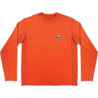 Chill-Its 6689 Cooling Long Sleeve Sun Shirt with UV Protection, Orange, Small Southpoint Industrial Supply