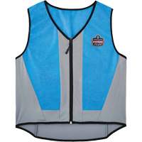 Chill-Its 6667 Wet Evaporative Cooling Vest with Zipper Closure, Medium, Blue Southpoint Industrial Supply