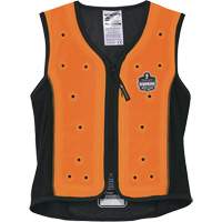 Chill-Its 6685 Dry Evaporative Cooling Vest with Zipper Closure, Medium, Orange Southpoint Industrial Supply