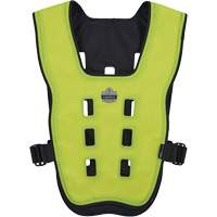 Chill-Its 6685 Dry Evaporative Cooling Vest with Zipper Closure, X-Small, High Visibility Lime-Yellow Southpoint Industrial Supply
