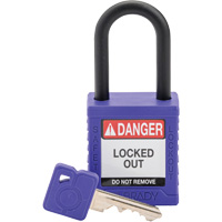 Velocity Safety Lockout Padlock, Safety Padlock, Keyed Different, Nylon, 1-1/2" Width Southpoint Industrial Supply