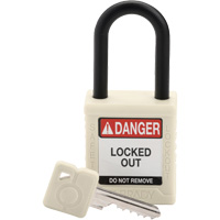 Velocity Safety Lockout Padlock, Safety Padlock, Keyed Different, Nylon, 1-1/2" Width Southpoint Industrial Supply