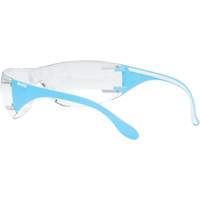 Lunettes de s&eacute;curit&eacute; bleu/blanc Adapt Lite, Lentille Transparent, Antibu&eacute;e/Anti-&eacute;gratignures, ANSI Z87+/R&eacute;pond ou surpasse la norme CSA Z94.3 Southpoint Industrial Supply