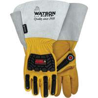 Gants r&eacute;sistants &agrave; leau Storm Trooper, Petit, Paume en Cuir de vache, Poignet Manchette Southpoint Industrial Supply