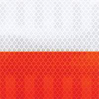 High Intensity Grade Flexible Work Zone Sheeting 382VHIP, 5" W x 150' L, Orange and White Southpoint Industrial Supply