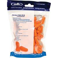 Bouchons d'oreilles jetables en mousse orange SEALTEC33, Vrac - Sac en poly Southpoint Industrial Supply