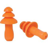Bouchons d'oreilles r&eacute;utilisable &agrave; triple bride en TPR orange SEALTEC TipGrip, Sans cordon, Vrac - Boîte, 26 dB dB NRR, Taille unique Southpoint Industrial Supply