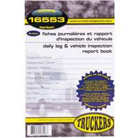 Carnet bilingue de registre quotidien et de rapport d'inspection de v&eacute;hicule Southpoint Industrial Supply
