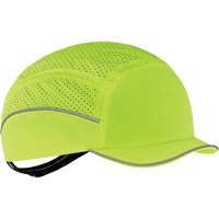 Skullerz 8955 Lightweight Bump Cap Hat with Micro Brim, High Visibility Lime Green Southpoint Industrial Supply