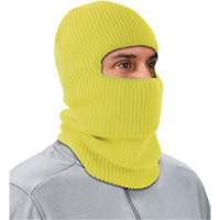 N-Ferno&reg; 2-Layer Rib Knit Freezer Balaclava Face Mask, Acrylic, High-Visibility Lime Green Southpoint Industrial Supply