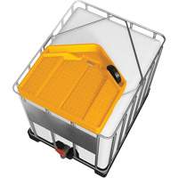 Grand entonnoir jaune en poly&eacute;thyl&egrave;ne r&eacute;sistant aux produits chimiques pour GRV, capacit&eacute; de 3,9 gal. Southpoint Industrial Supply