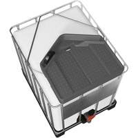 Grand entonnoir gris en poly&eacute;thyl&egrave;ne r&eacute;sistant aux produits chimiques pour GRV, capacit&eacute; de 3,9 gal. Southpoint Industrial Supply