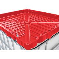 Entonnoir GRV pleine grandeur de 30 gal en poly&eacute;thyl&egrave;ne rouge r&eacute;sistant aux produits chimiques Southpoint Industrial Supply
