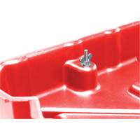 Ensemble dentonnoir GRV rouge pleine grandeur de 30 gal Southpoint Industrial Supply