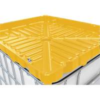 Entonnoir GRV pleine grandeur de 30 gal en poly&eacute;thyl&egrave;ne jaune r&eacute;sistant aux produits chimiques Southpoint Industrial Supply
