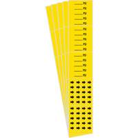 "PSI" Pipe Markers, Self-Adhesive, 2-1/4" H x 2-3/4" W, Black on Yellow Southpoint Industrial Supply